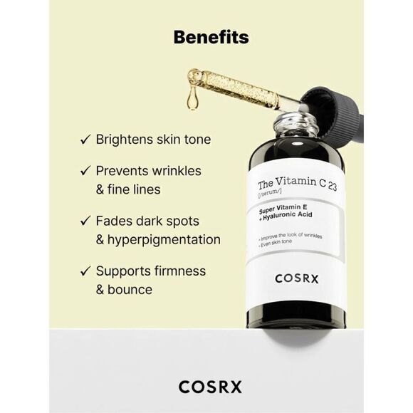 NIB Cosrx The Vitamin C 23 Serum super vitamin e + hyaluronic acid kbeauty - Picture 4 of 9